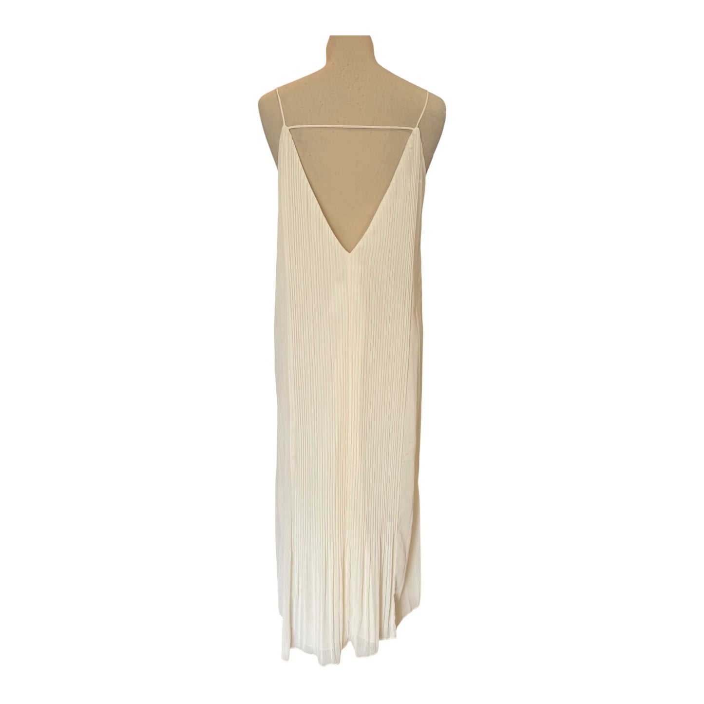 Club Monaco Cream Pleated Dress with Sash - 10