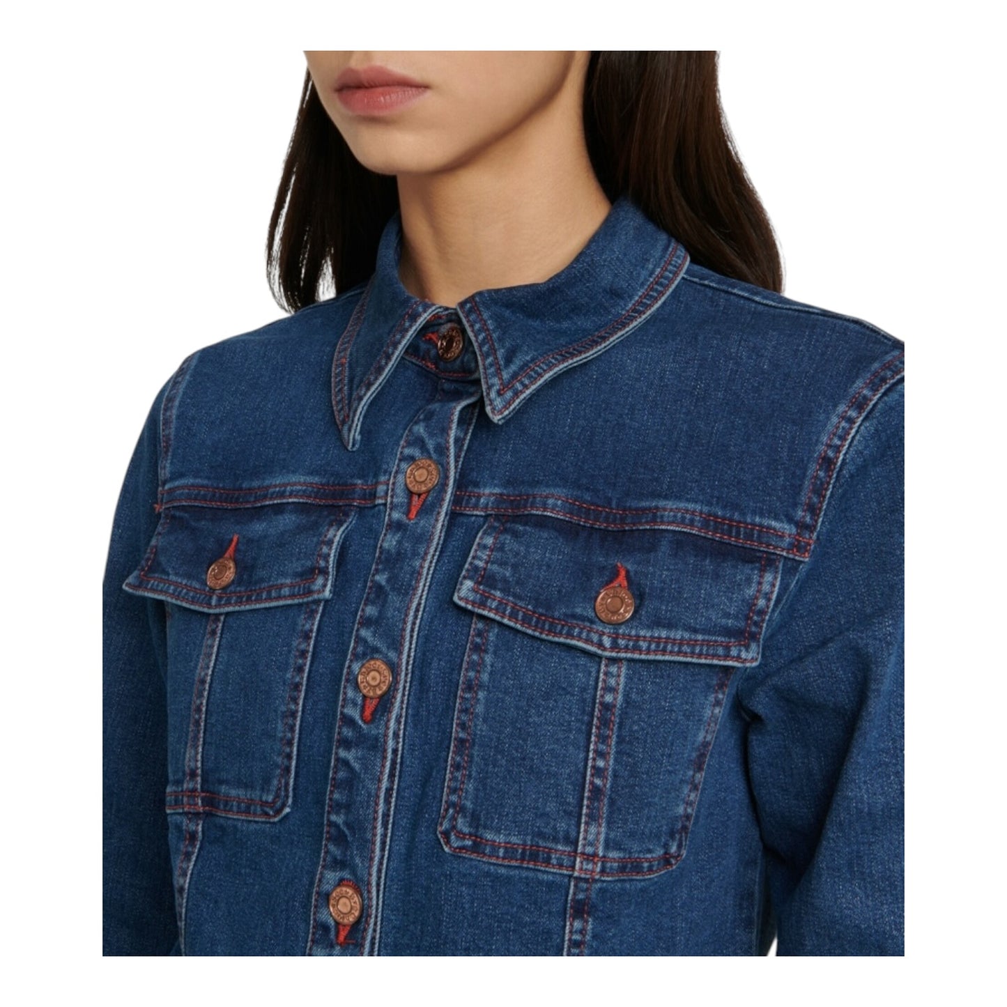 See By Chloe Dark Denim Jacket - 12 - NEW