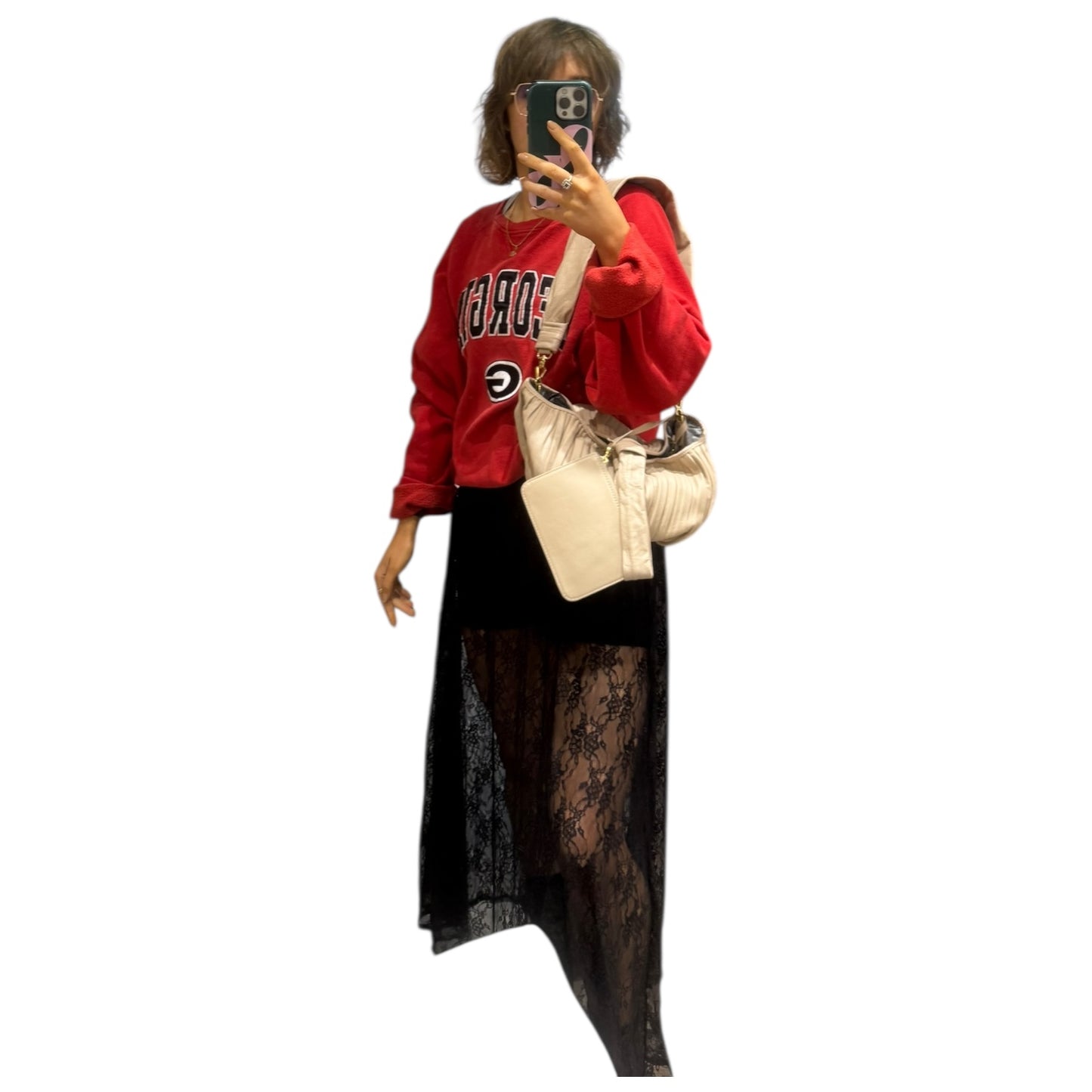 Max Mara Ketty Beige Sheep Skin Mini Handbag