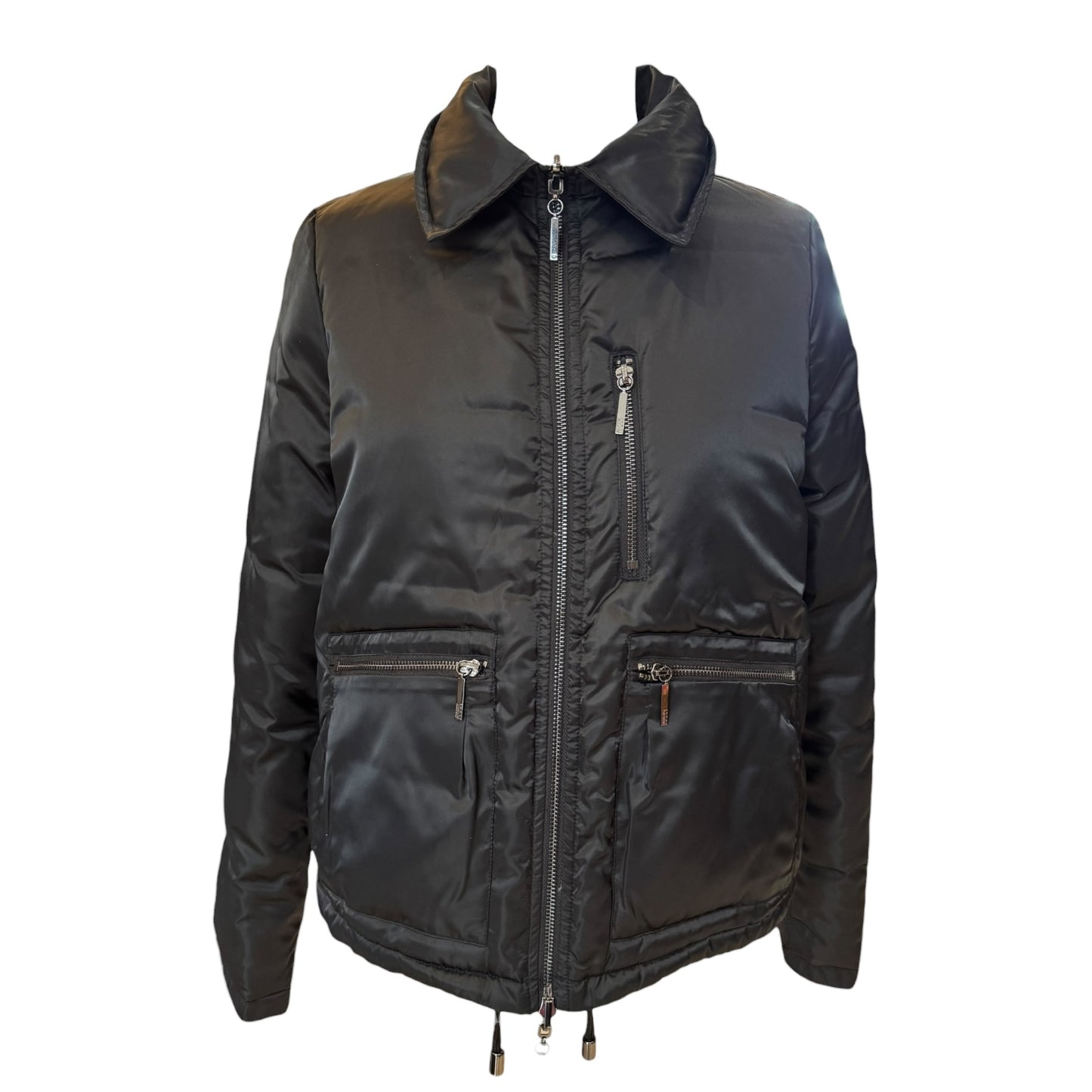 Armani Jeans Black Puffer Reversible Jacket - 10