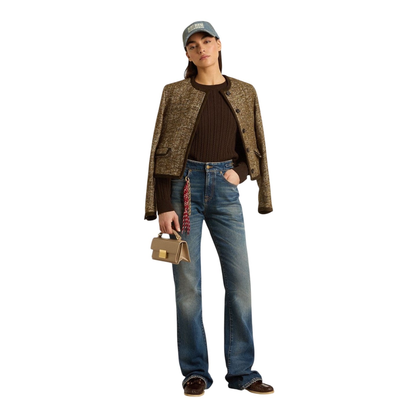 Golden Goose Journey Jacket in Wool Tweed with Suede - 12