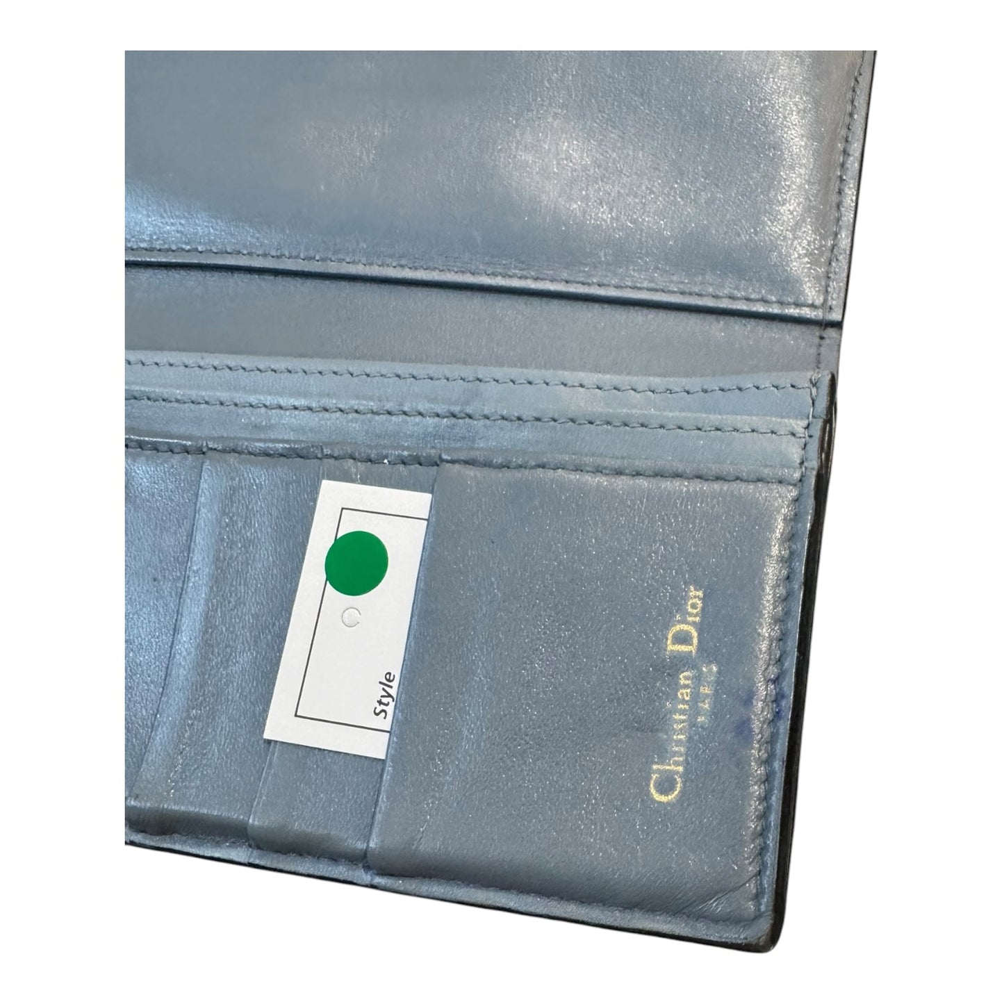 Dior Blue Grey Saddle Purse