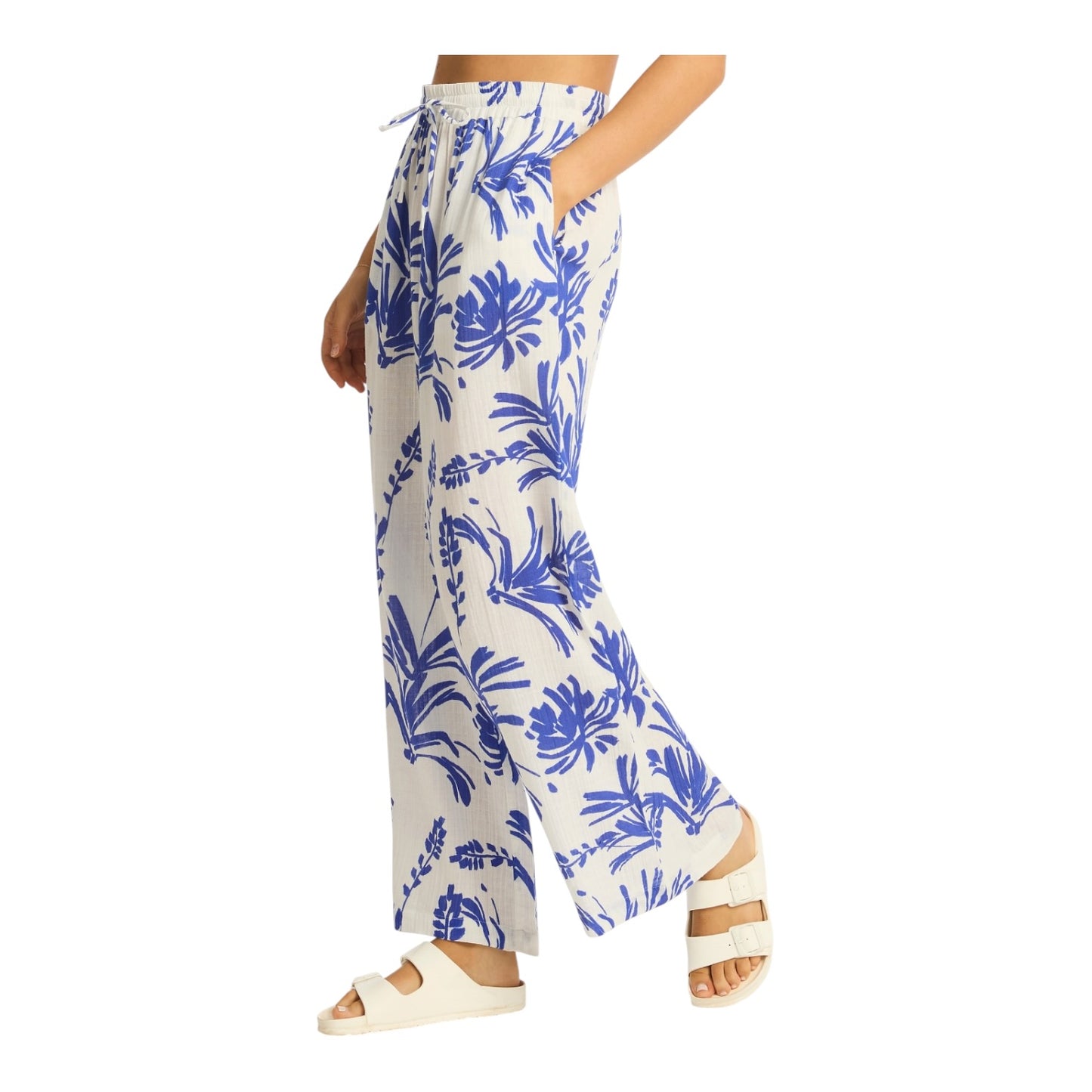 Sea Level White and Cobalt Tradewind Beach Pants - 12/14