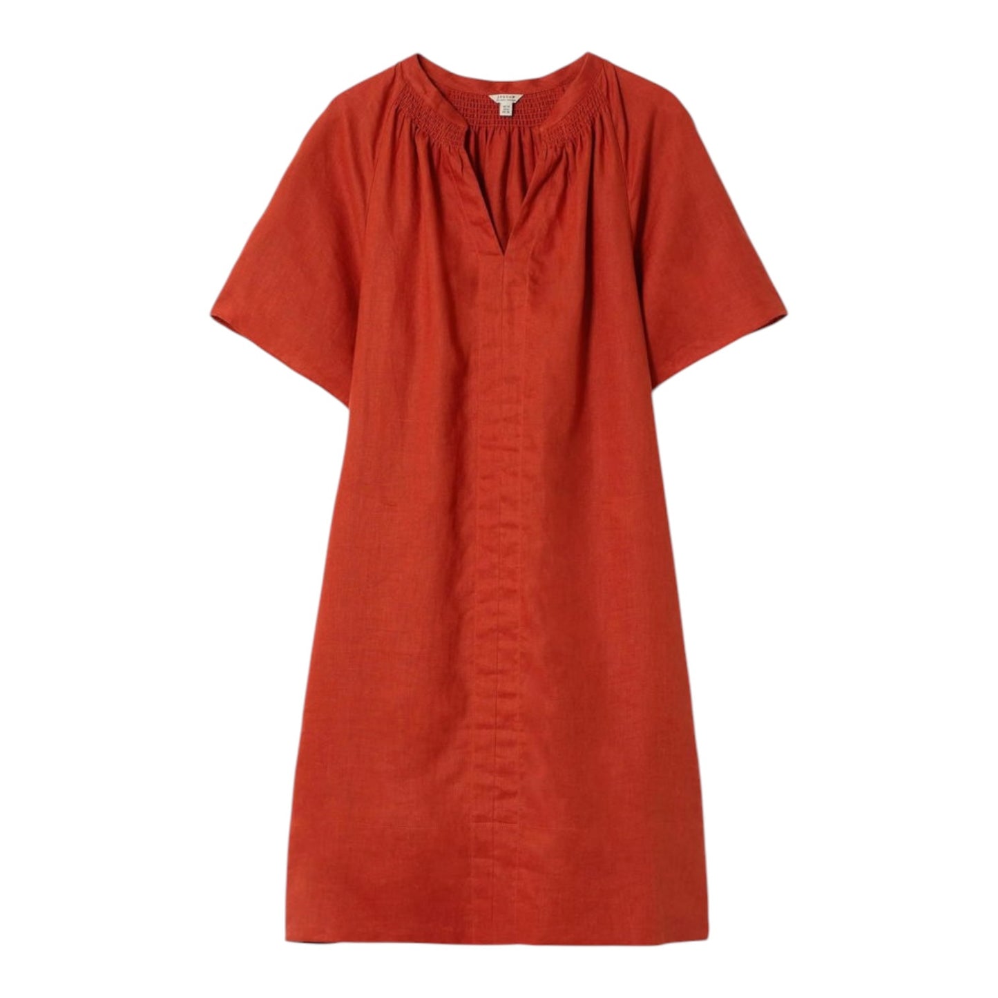 Jigsaw Smocked Pure Linen T-Shirt Dress - 16