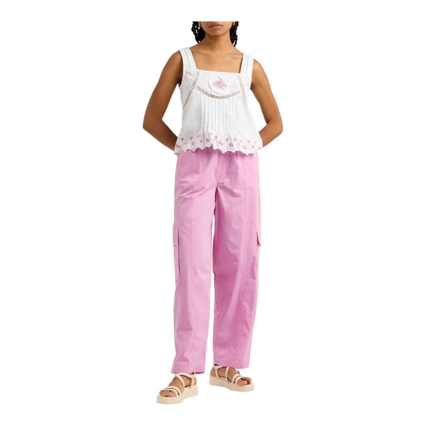 Damson Madder Nancy Floral Embroidered Top - 14