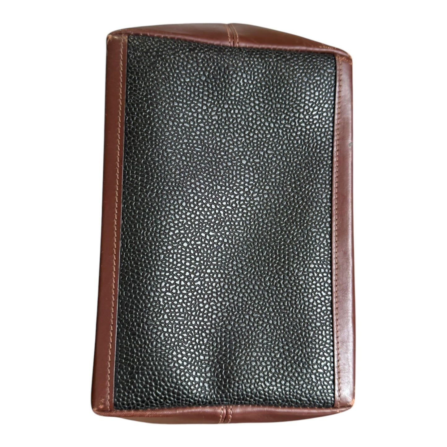 Mulberry Scotch Grain Black and Brown Hellier Bag