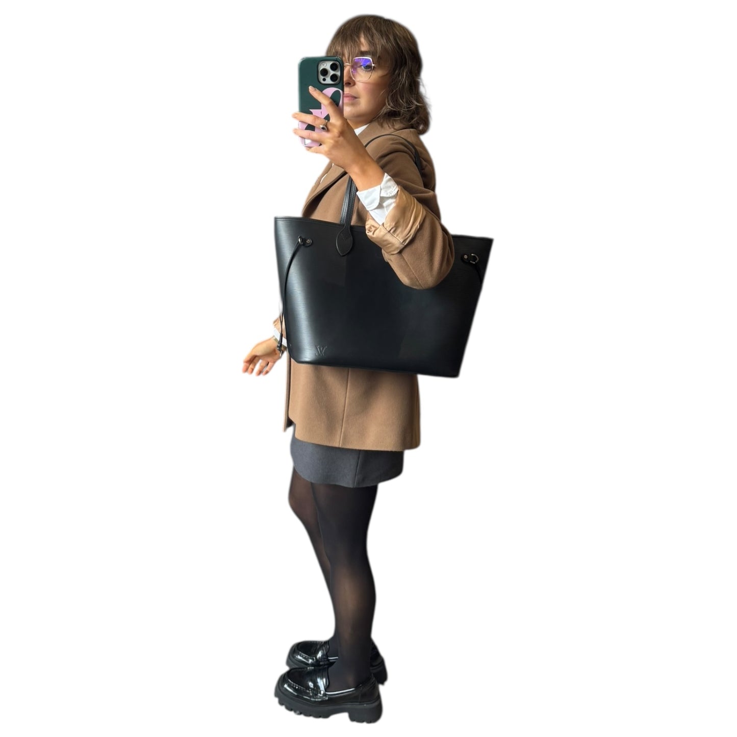 Louis Vuitton Black Neverfull MM Tote Bag