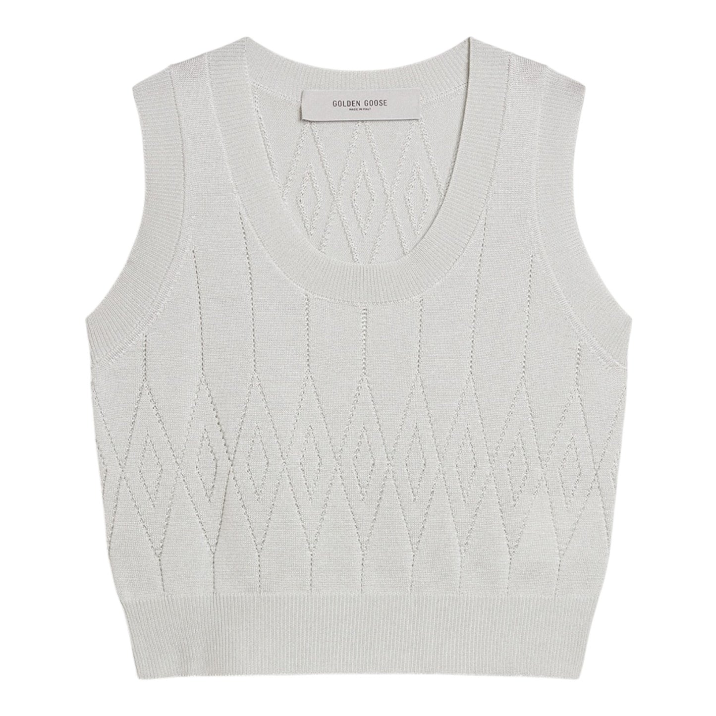 Golden Goose Tank Top in Baby Blue Knit - 10