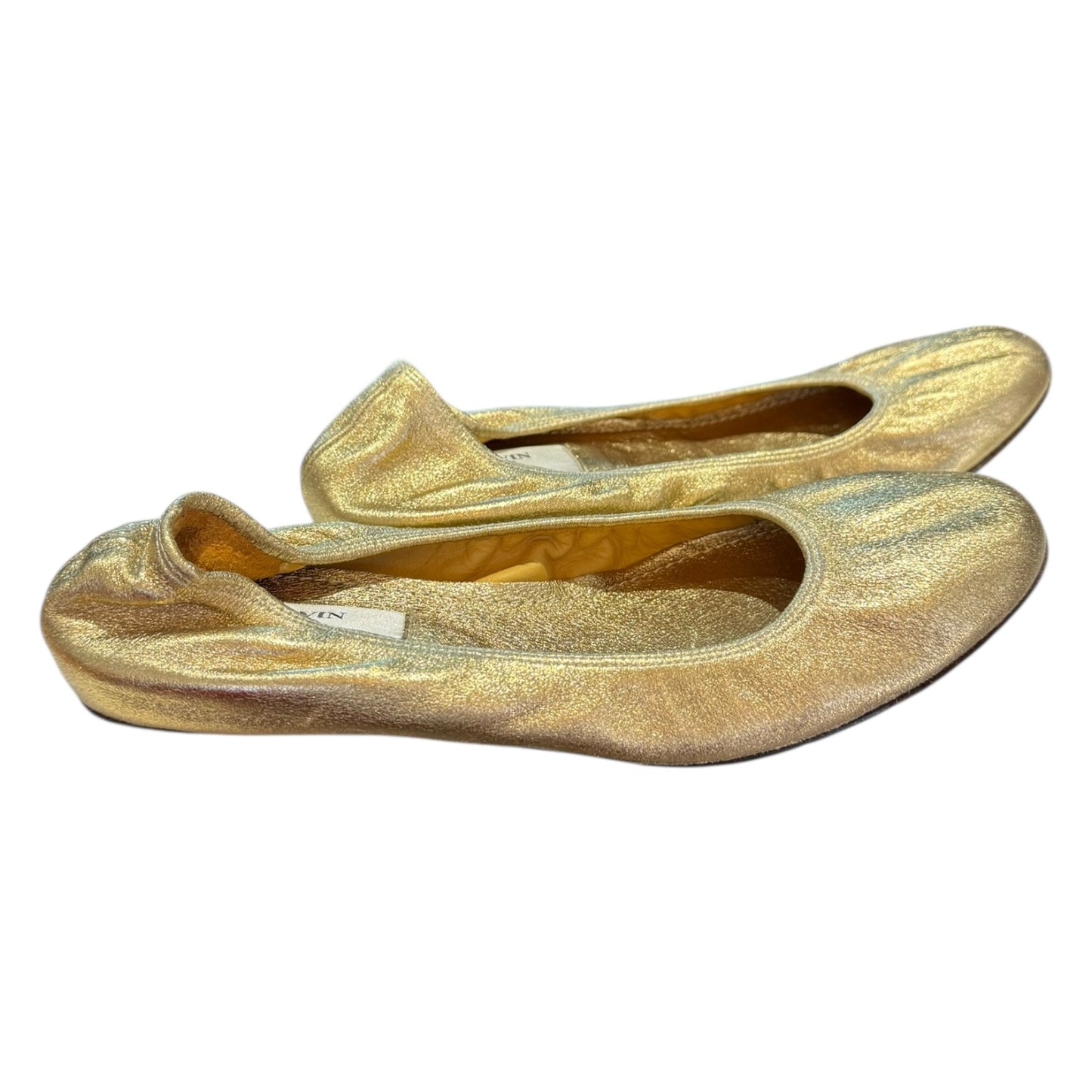 Lanvin Gold Metallic Pumps - 40 / 7 - NEW