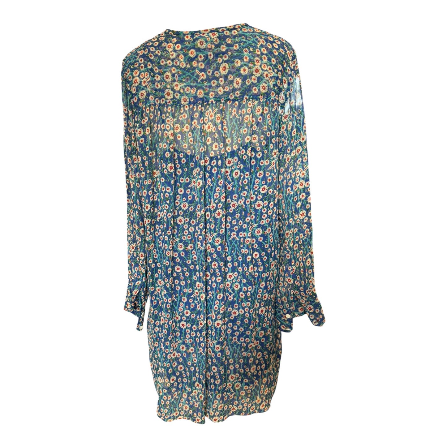 Isabel Marant Sheer Silk Floral Tunic Dress - 10/12
