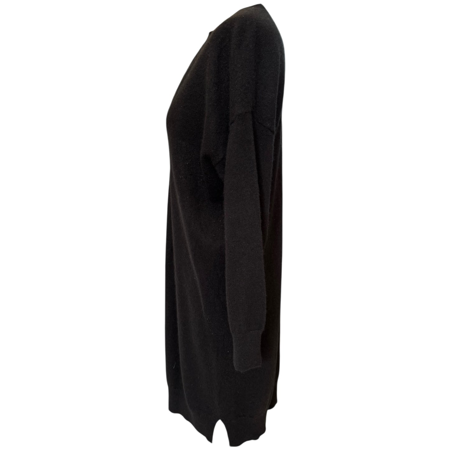 Estheme Studio Black Cashmere V Neck Jumper Dress - 12