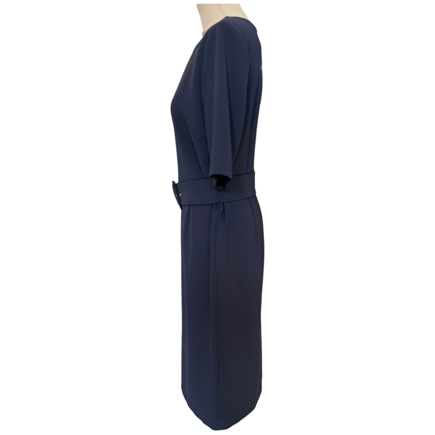 Dries Van Noten Blue and Black Jacquard Dress - 10/12