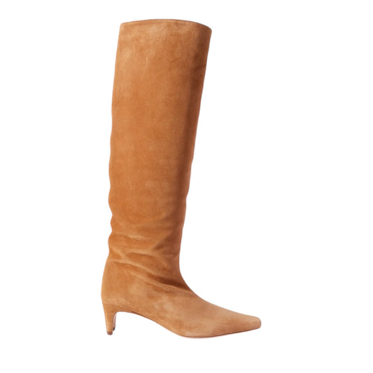 Staud 'Wally' Tan Knee High Suede Boots - 7