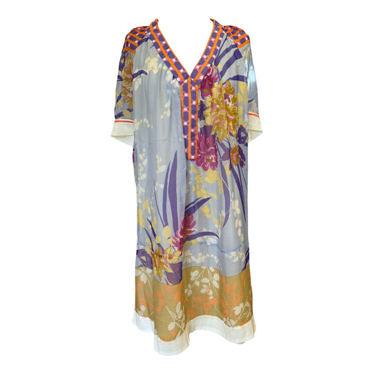 Schumacher Purple Silk Tunic Dress - 10