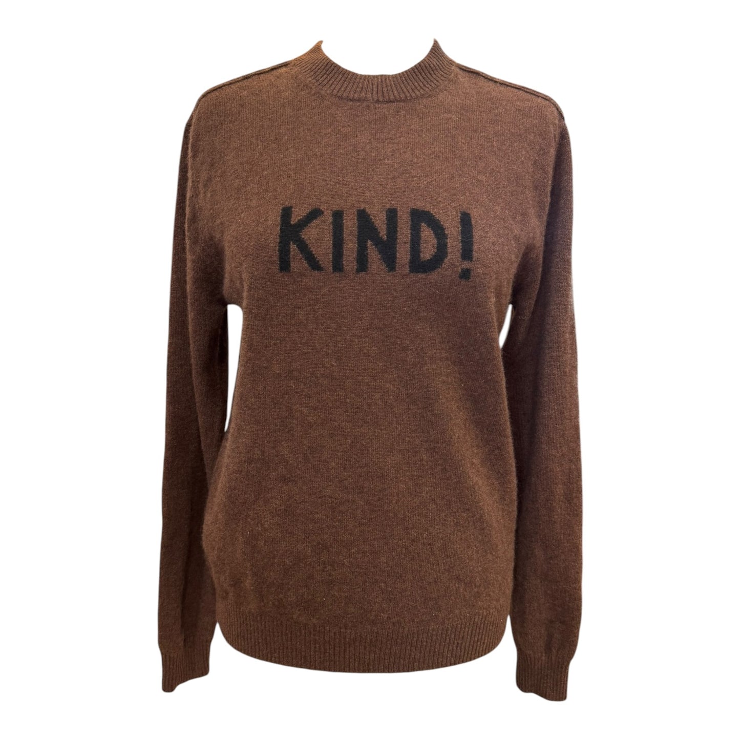 Bella Freud Brown 'Kind!' Pure Cashmere Jumper - 8/10 - NEW