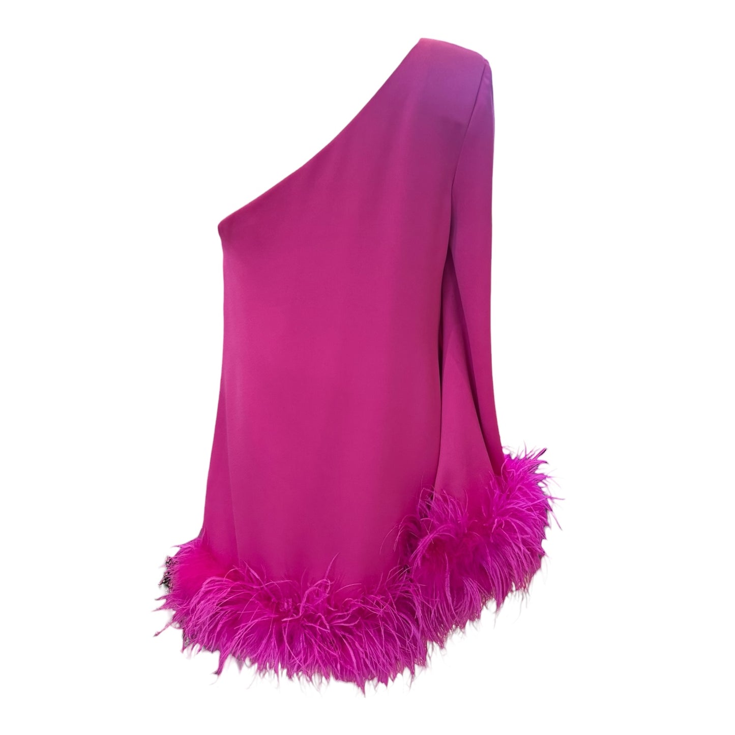 Kevan Jon Pink Pamela Pink Asymmetrical Mini Dress - 8/10