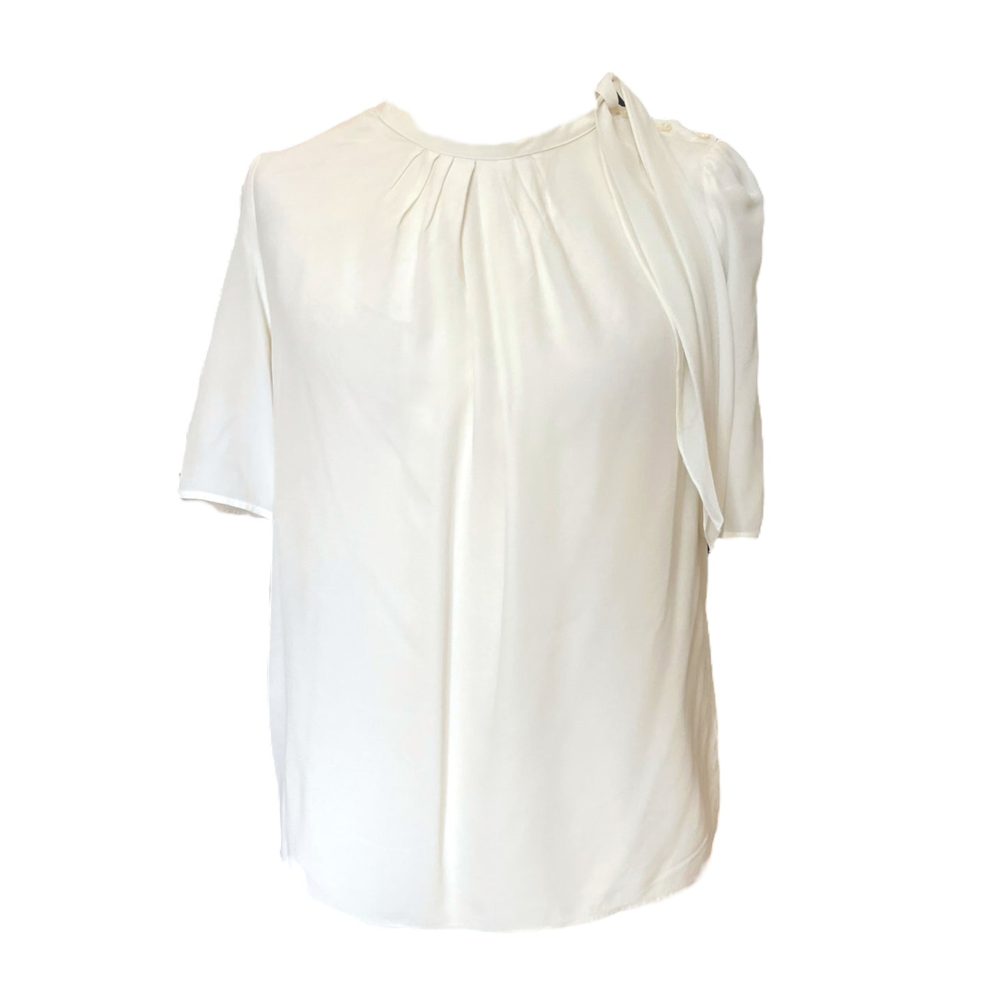 Sandro Cream Silk Top