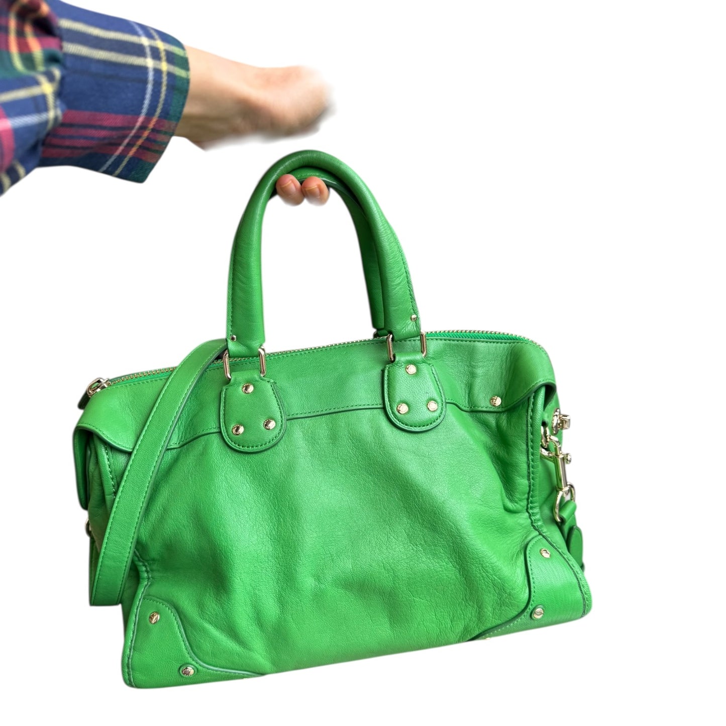 Coach Rhyder Green Satchel Bag
