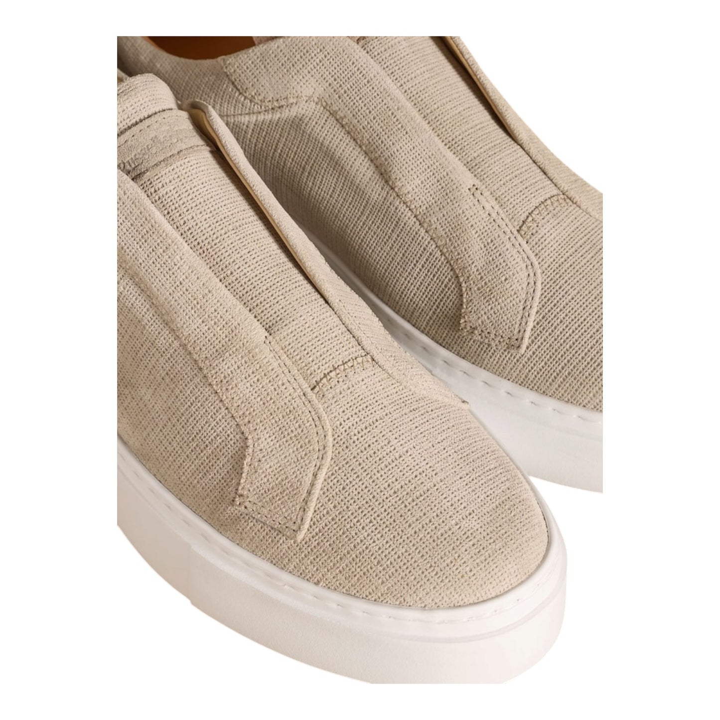 Russell & Bromley Neutral Park Mid Flatform Laceless Trainers - 37/4 - NEW