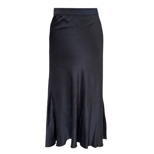 Raey Black Silk Slip Skirt - 16