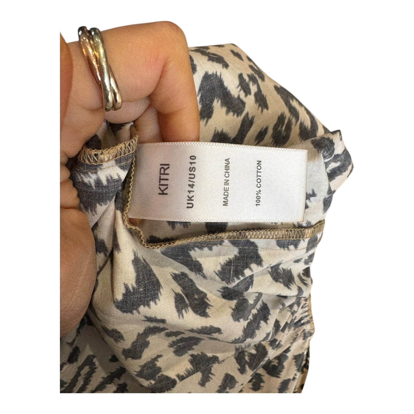 Kitri Animal Print Cotton Dress - 14