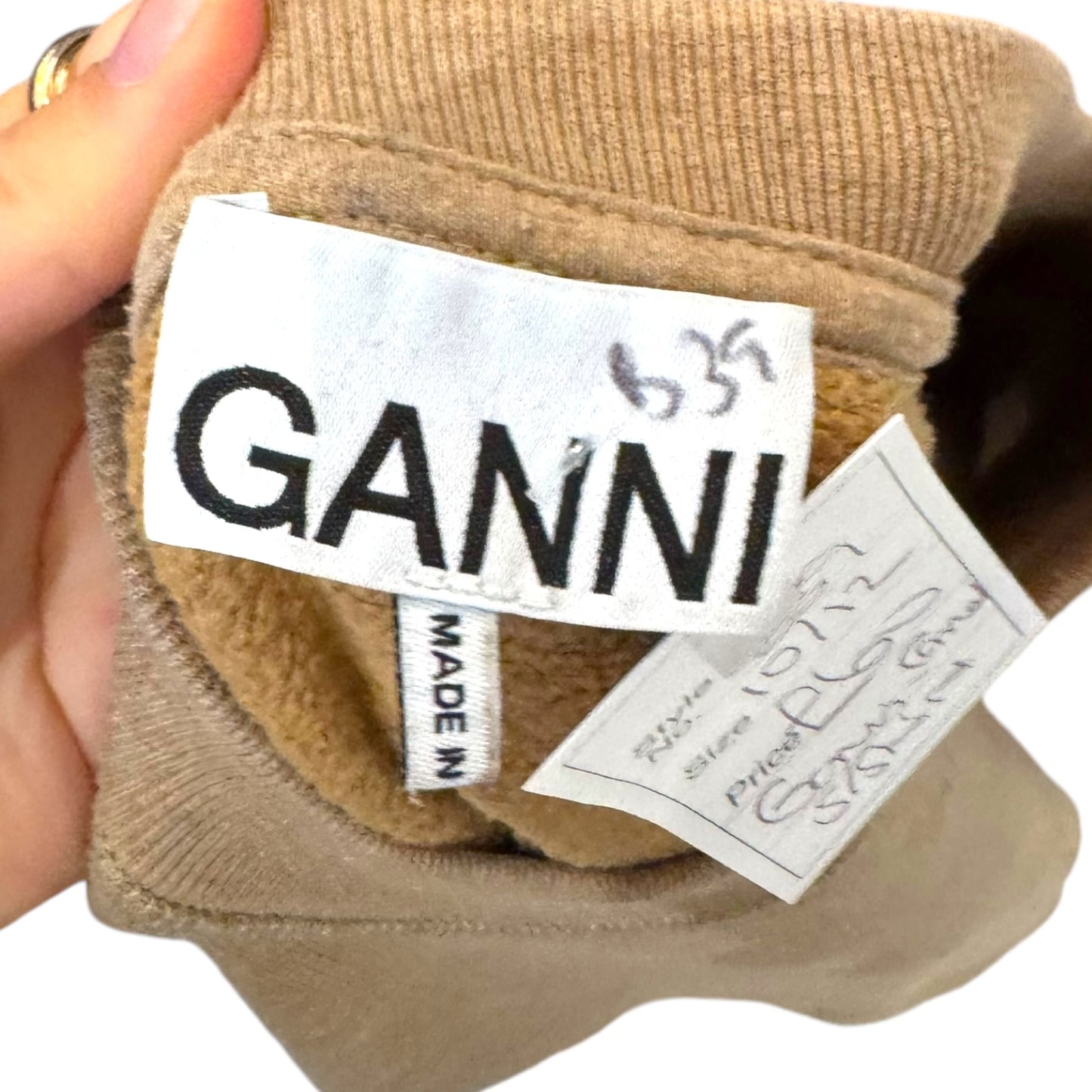 Ganni 'Isoli' Camel Sweater - 10/12