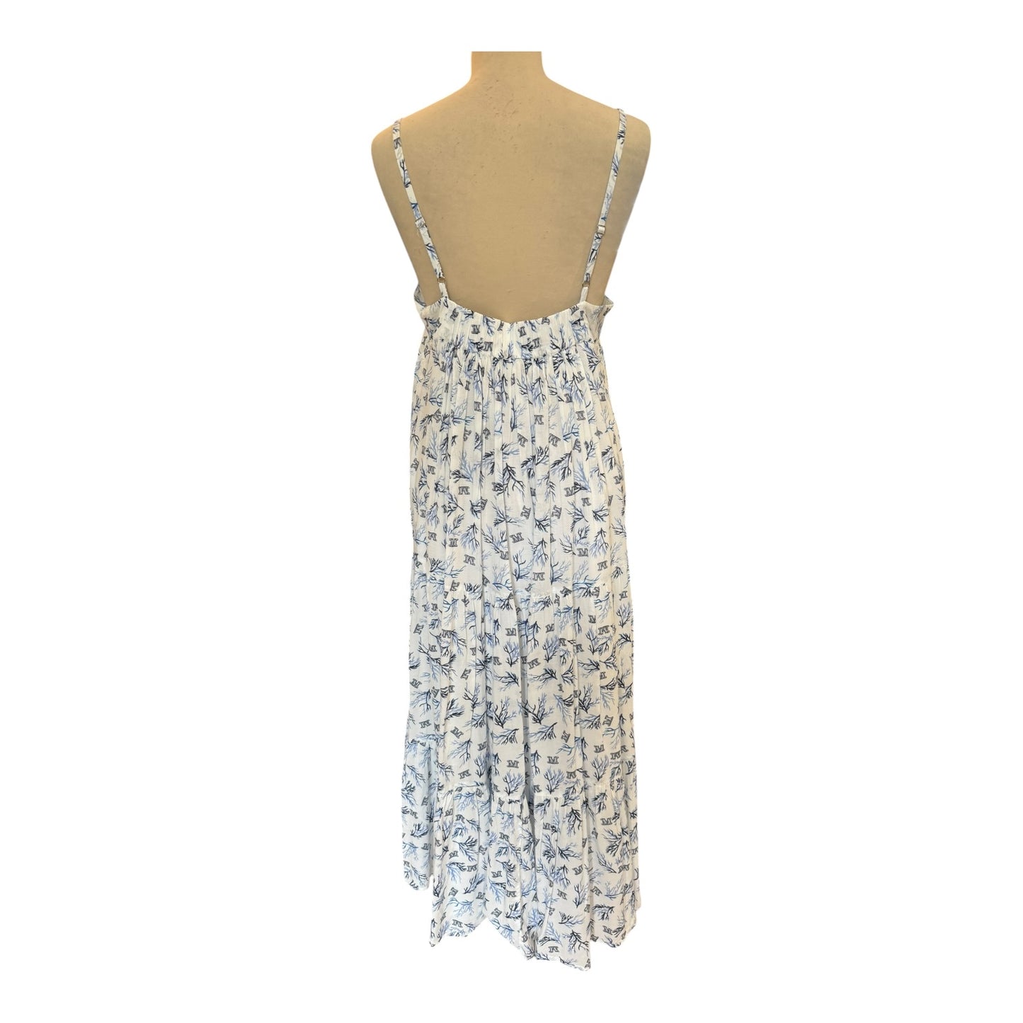 Max Mara Beachwear White and Blue Dress - 12