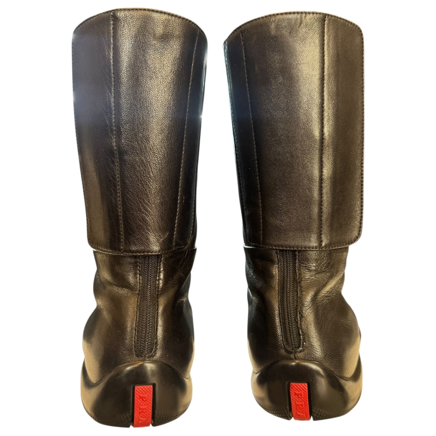 Prada Sport Leather Ankle Boots - 39/6