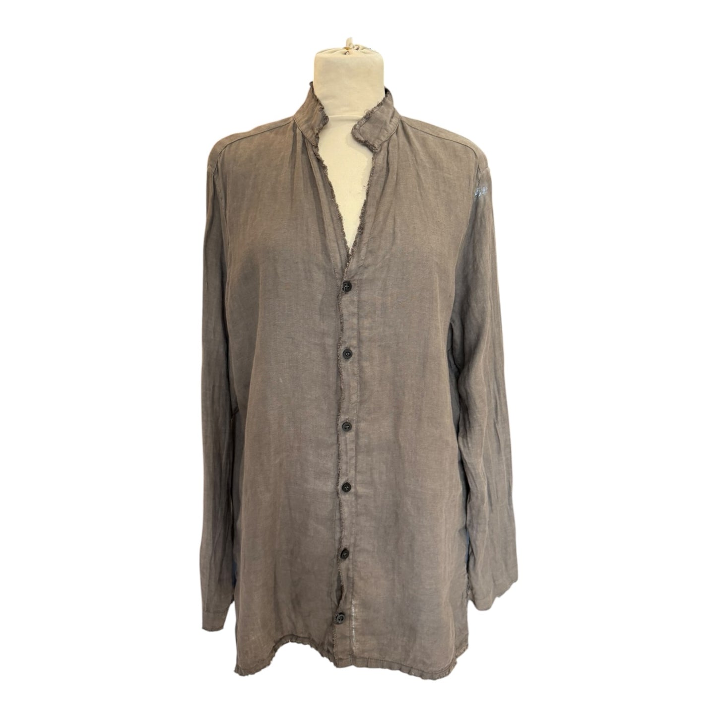 Athoa sh143 V Neck Linen Shirt - 10/12/14