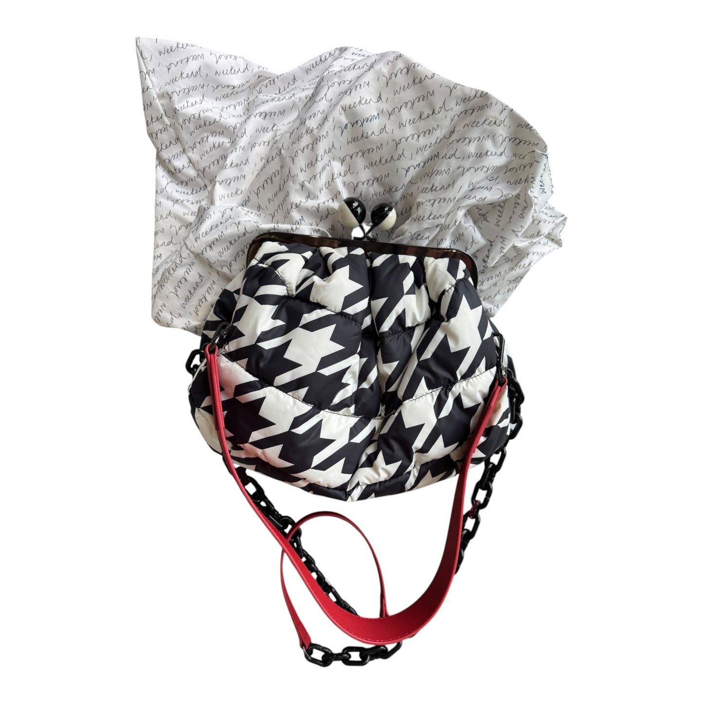 Weekend Max Mara Pasticcino Houndstooth Bag