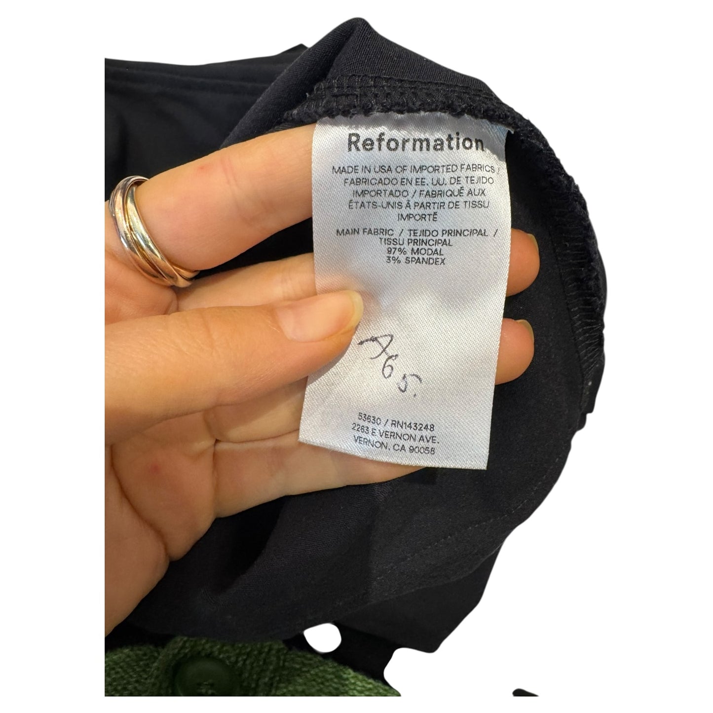 Reformation Black Priya Pants with Skirt Overlay - 10