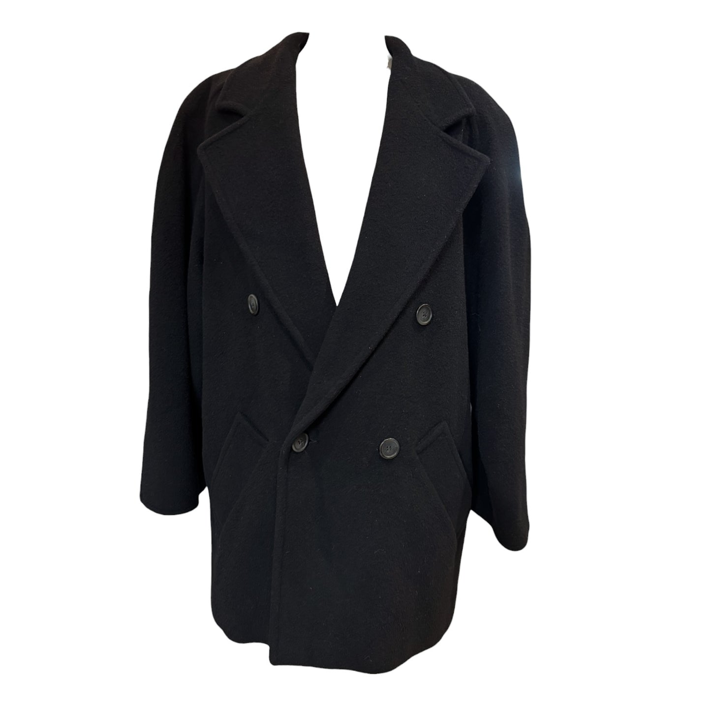 Marella Black Virgin Wool and Cashmere Coat - 12