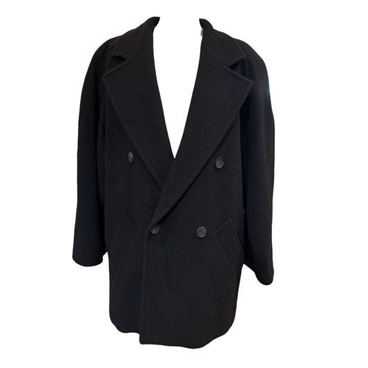 Marella Black Virgin Wool and Cashmere Coat - 12
