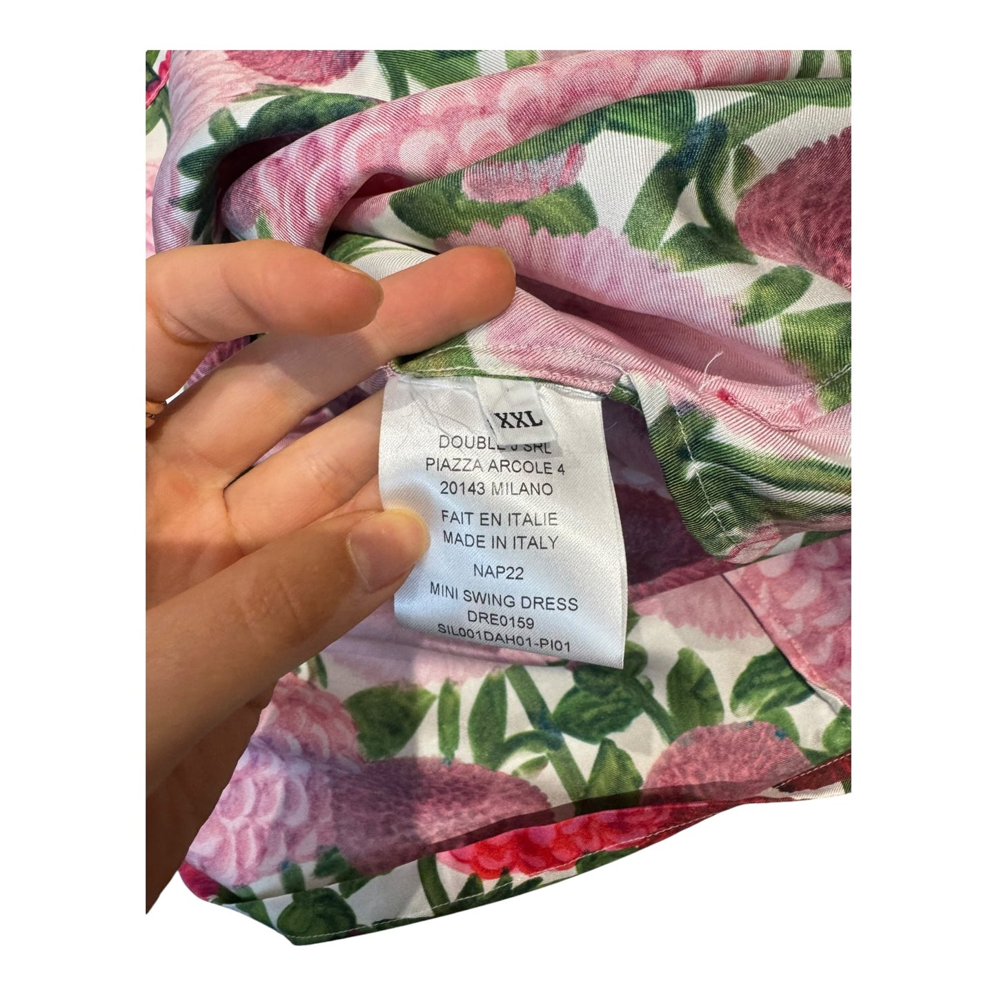 La Double J Silk Mini Swing Dress in Pink Dahlia - 12/14