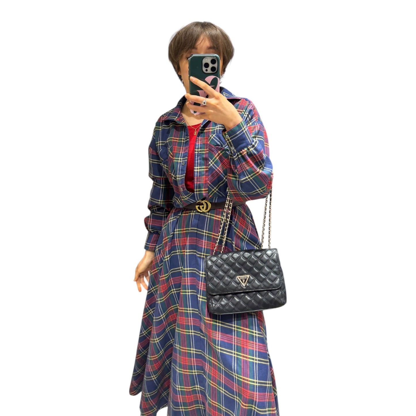 Guess Giully Quilted Black Crossbody Bag