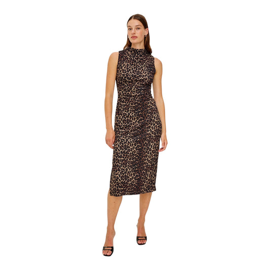 Rails Rebecca Brown Nala Animal Print Midi Dress - 12