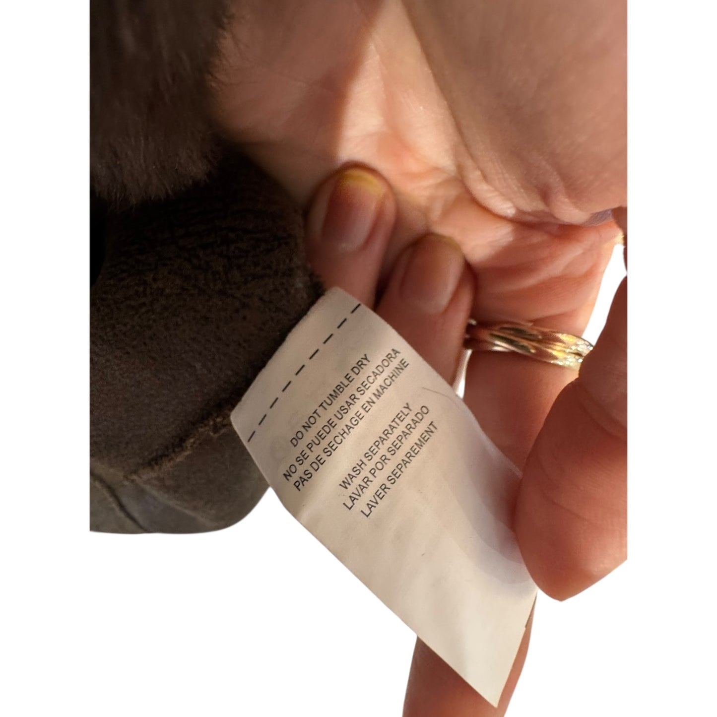 Orfeo Sissi Brown Faux Fur Jacket with Scarf - 12/14