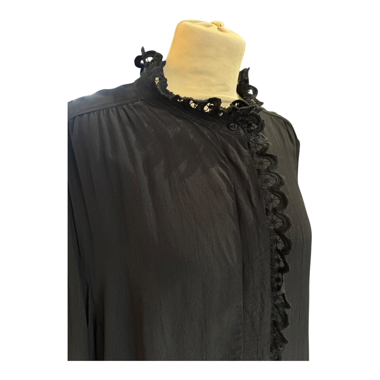 Isabel Marant Black Frill Top - 12