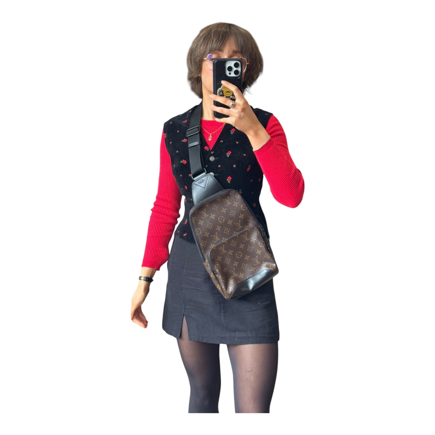Louis Vuitton Monogram Macassar Avenue Sling Bag