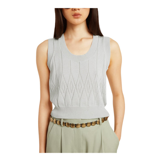 Golden Goose Tank Top in Baby Blue Knit - 10
