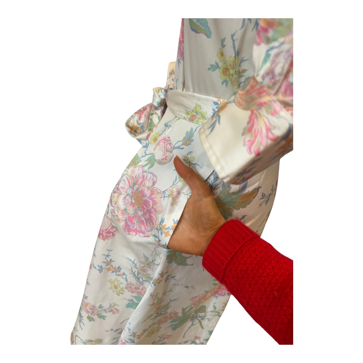 Polo Ralph Lauren Floral A Line Satin Belt - 6 - NEW
