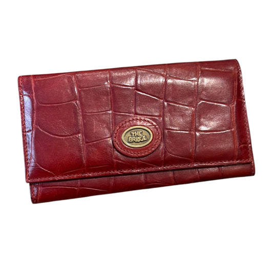 The Bridge Red Leather Wallet