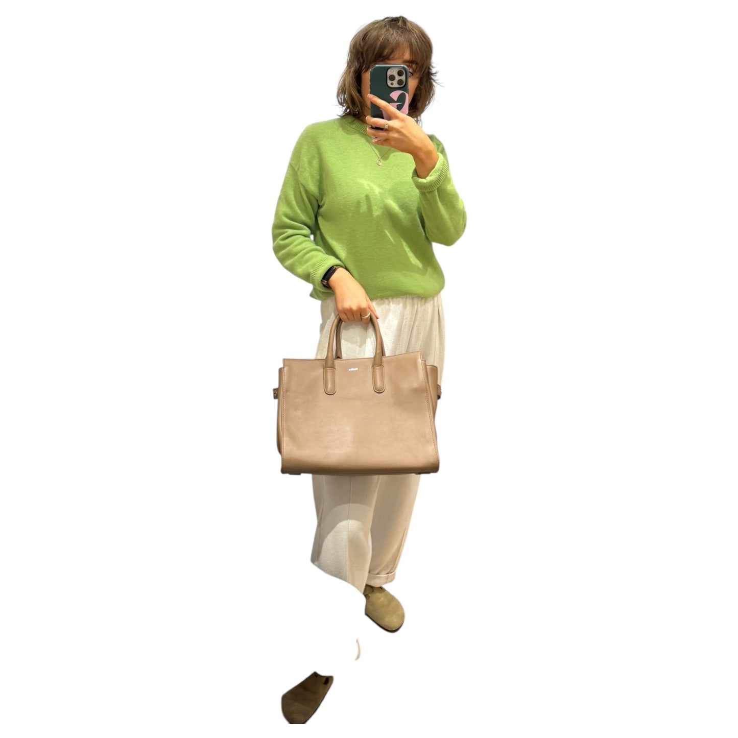Max Mara Camel Leather Monopolis Bag