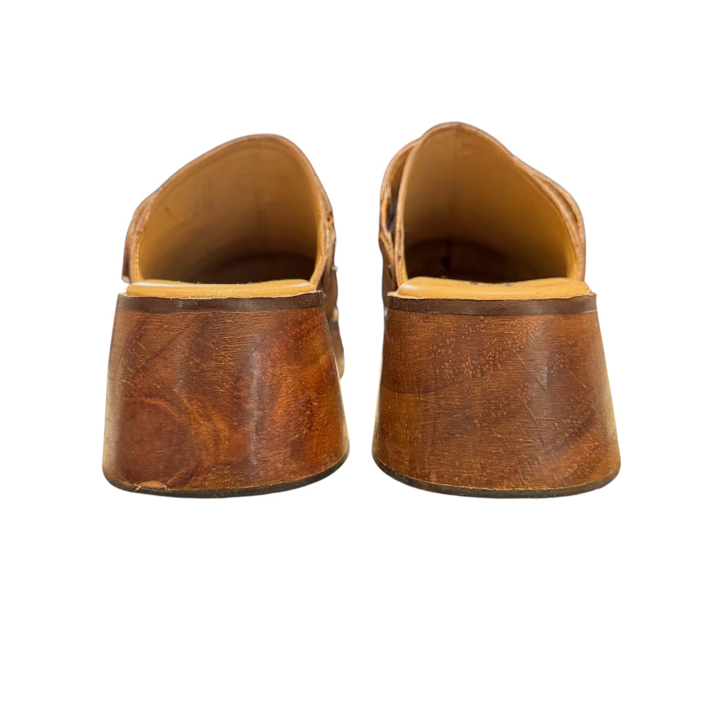 Osprey Brown Leather Clogs - 5