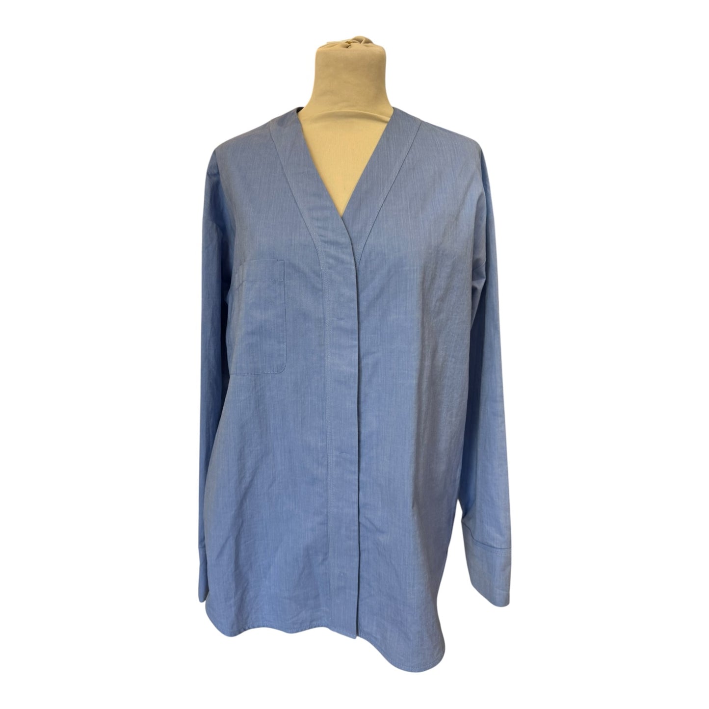 'S Max Mara Yole Blue Shirt - 12