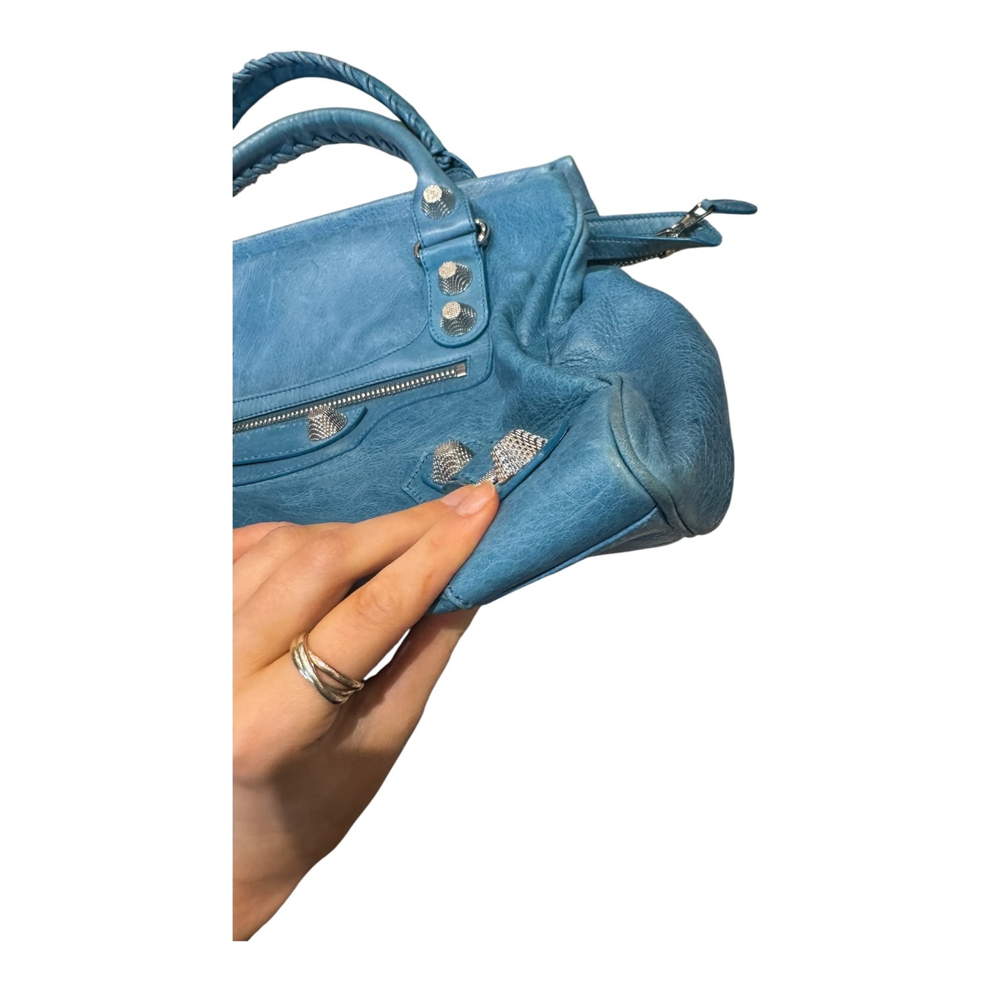 Balenciaga The City Blue Bag