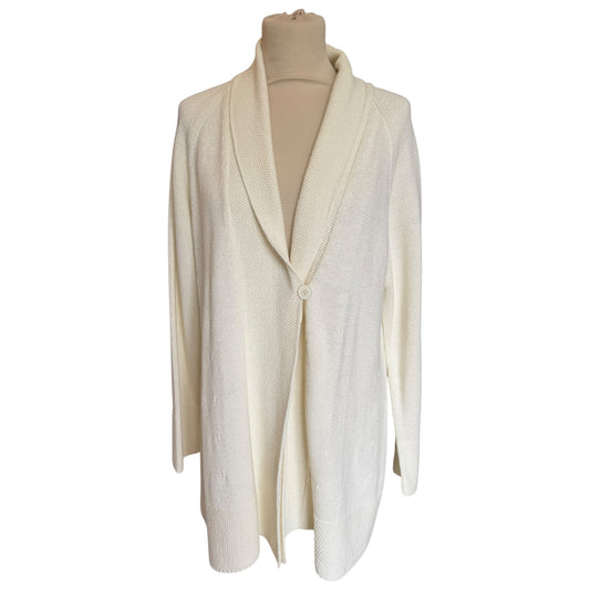 Poetry Cream Knit Coat / Longline Cardigan - 12 - NEW