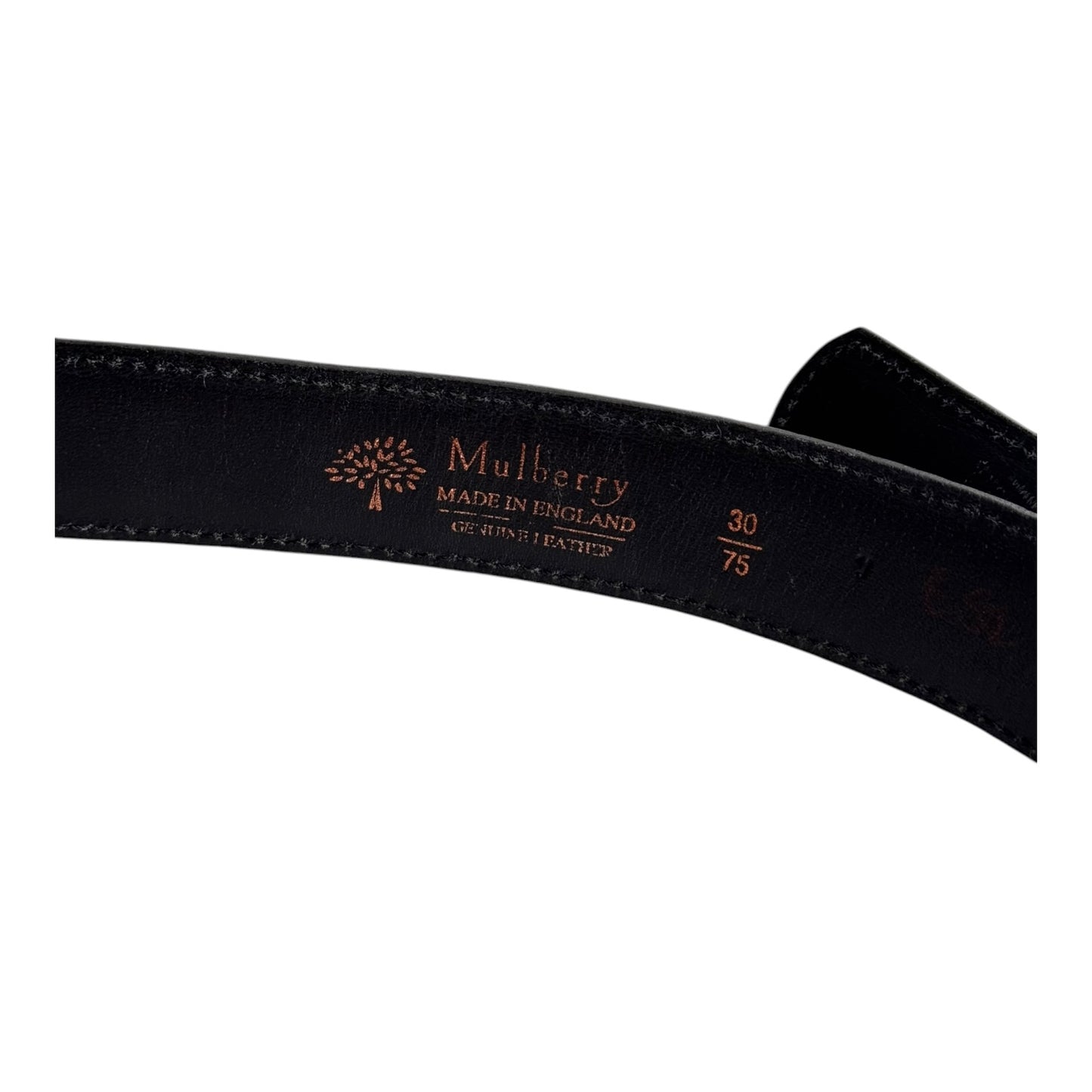 Mulberry Brown Croc Effect Leather Belt