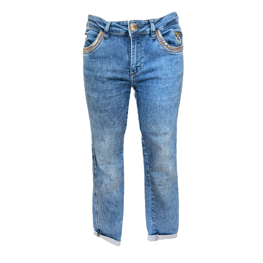 Mos Mosh Blue Straight Leg Jeans