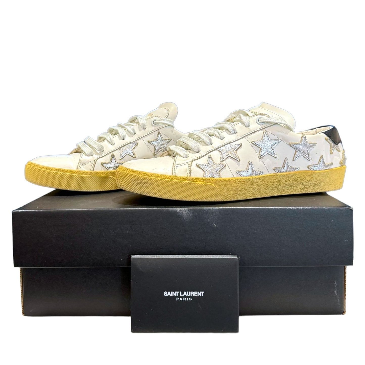 Saint Laurent White Star Trainers - 4